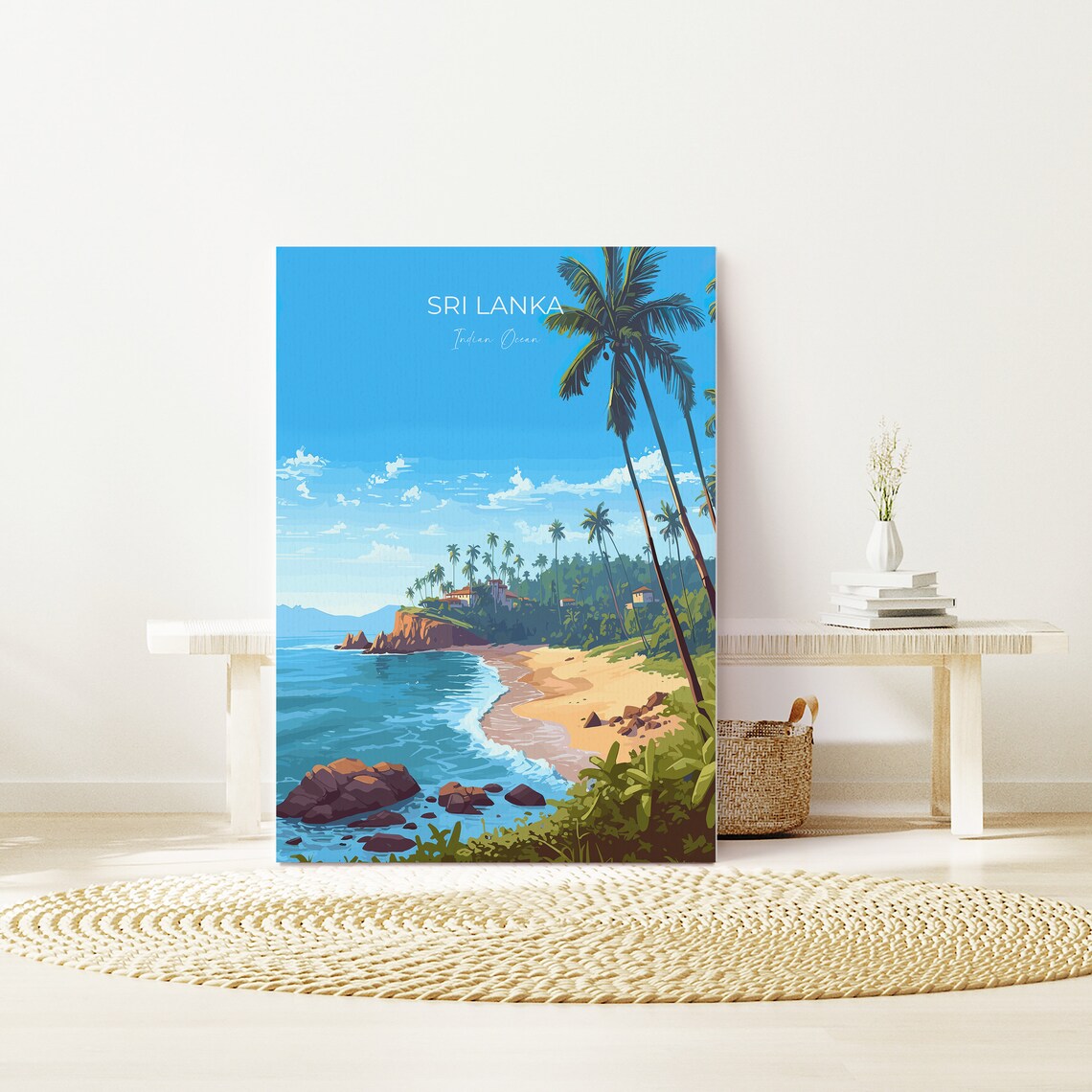Sri Lanka Travel Poster, Asia Destination Art Print - Image 3