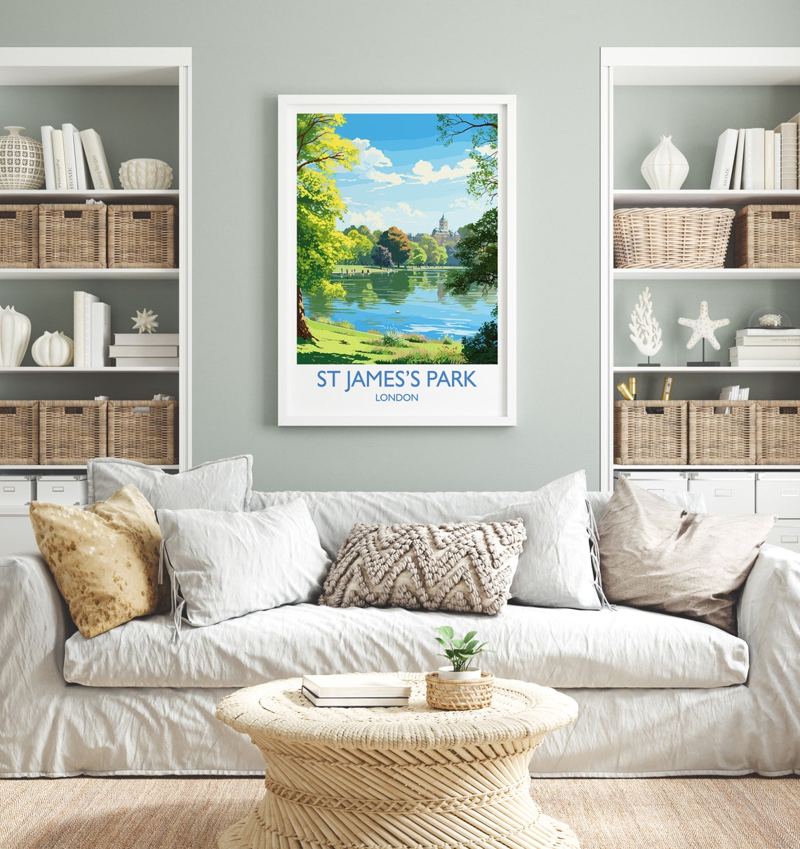 St James's Park London Serene Lakeside Gardens Travel Poster - Image 4