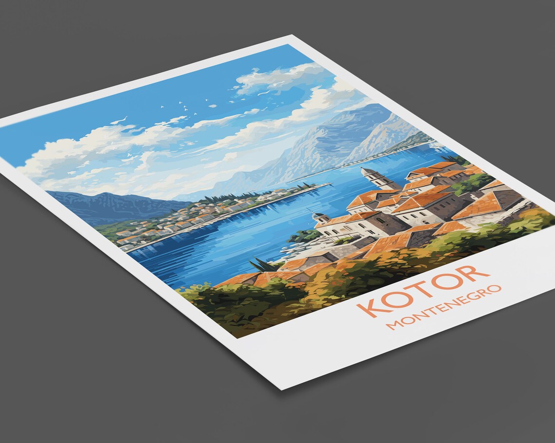 Kotor Travel Poster, Montenegro Travel Poster - Image 2