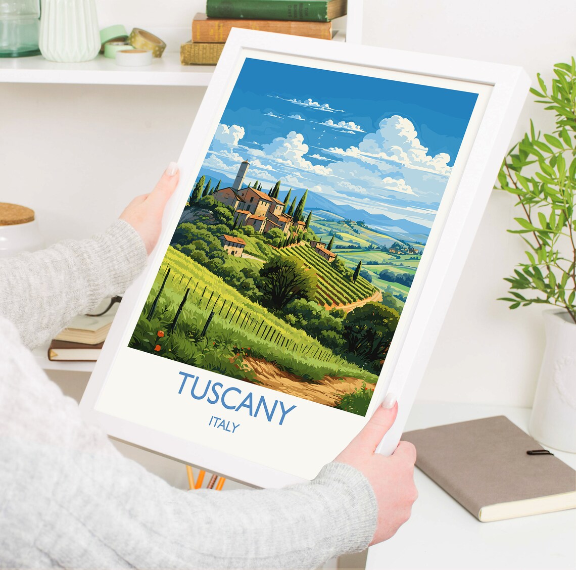 Tuscany Travel Poster, Italy Art Lovers Gift - Image 5