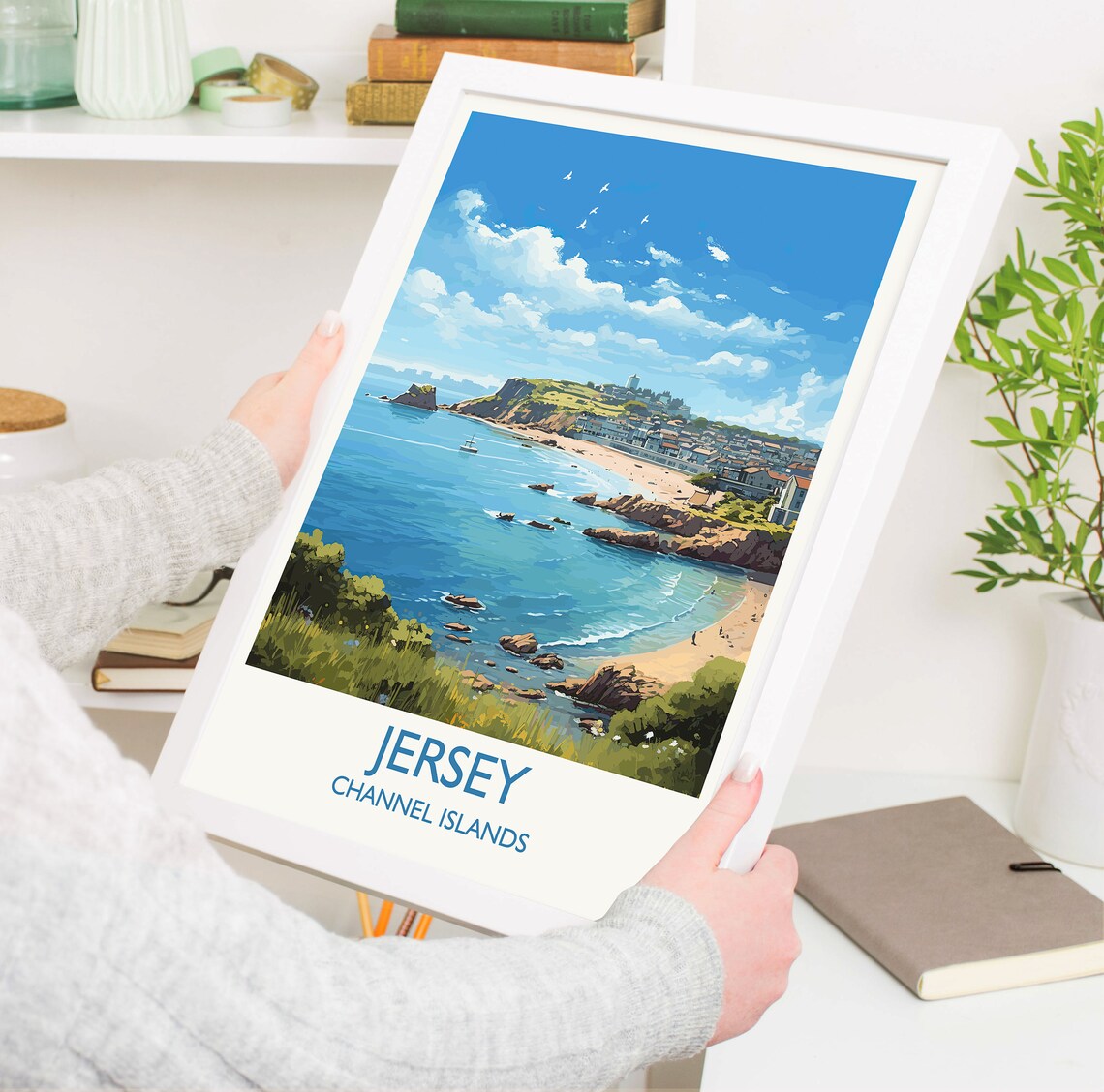 Jersey Travel Poster, Channel Islands Wall Art Print - Image 5