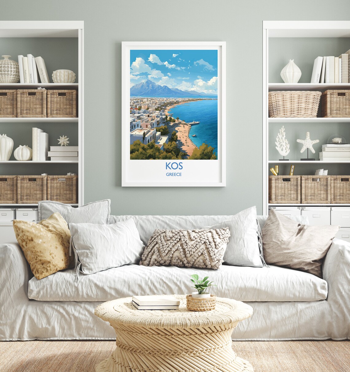 Kos Travel Poster, Greece Greek Islands Art - Image 4