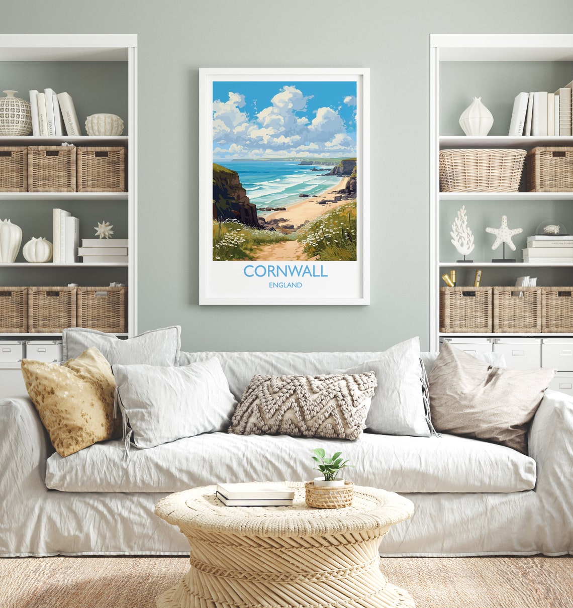 Cornwall England Travel Poster - Image 4