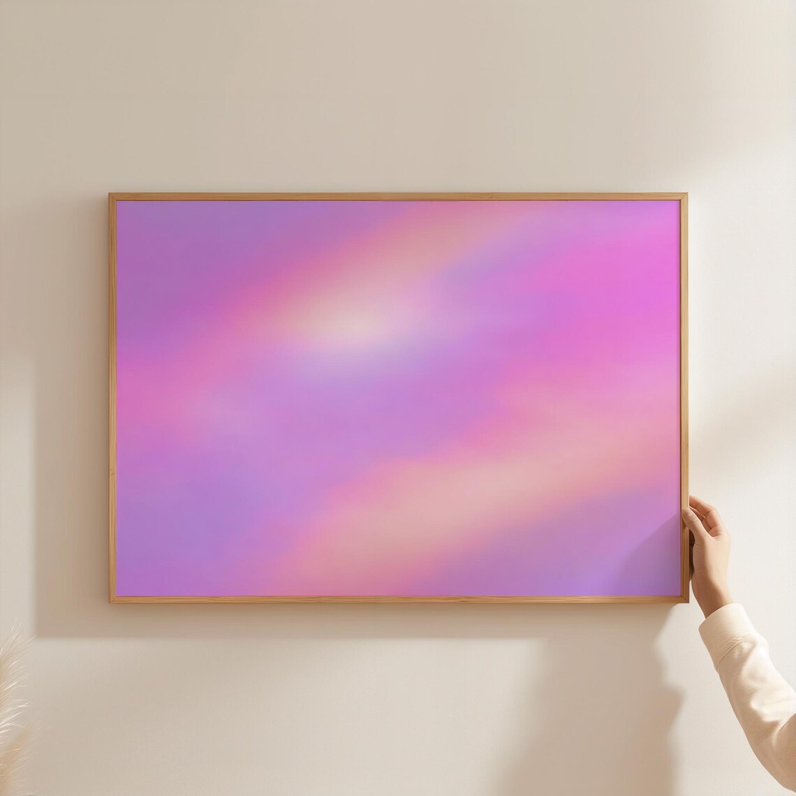 Pastel Aura Gradient Poster, Y2K Aesthetic Art Print