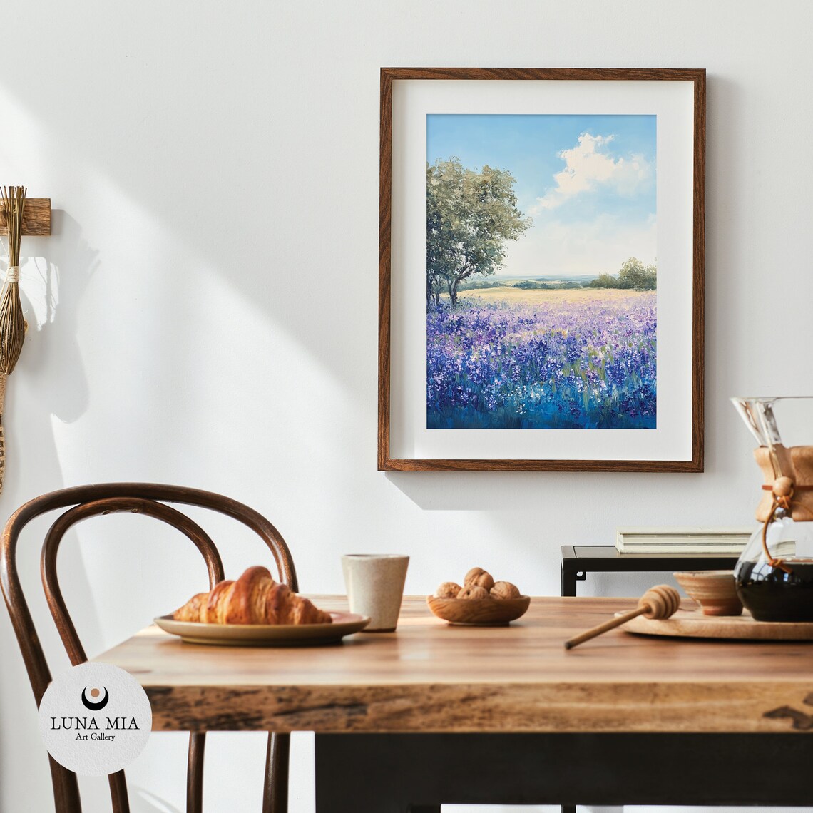 Soothing Lavender Field, Vintage Style Art Print - Image 4