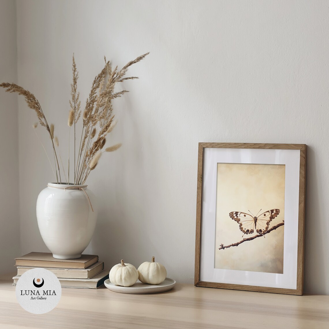 Vintage Style Butterfly Poster, Oil Paint Decor - Image 5