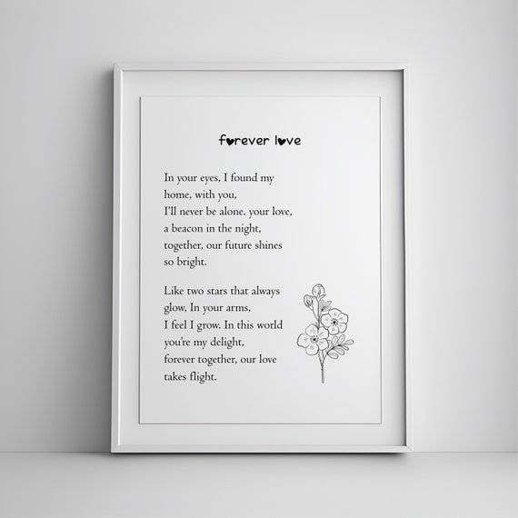 Love Couple Art Above Bed Decor Romantic Wall Gift For Husband Minimalist Poster Home Wedding