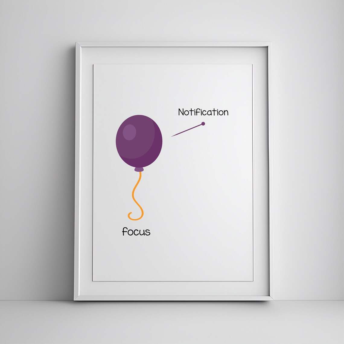 Focus Print, Inspirational Office Poster