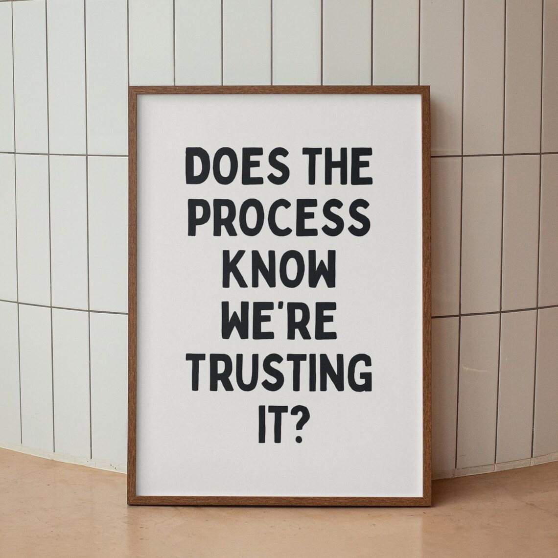 Funny Office Quote Art Print, Neutral Desk Decor