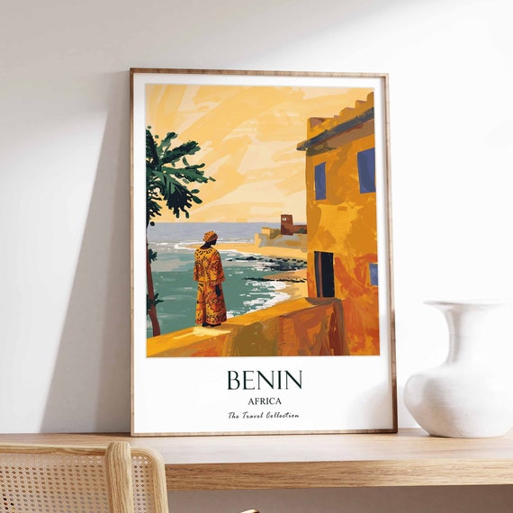Benin Poster West Africa Travel Beach Culture Print African
