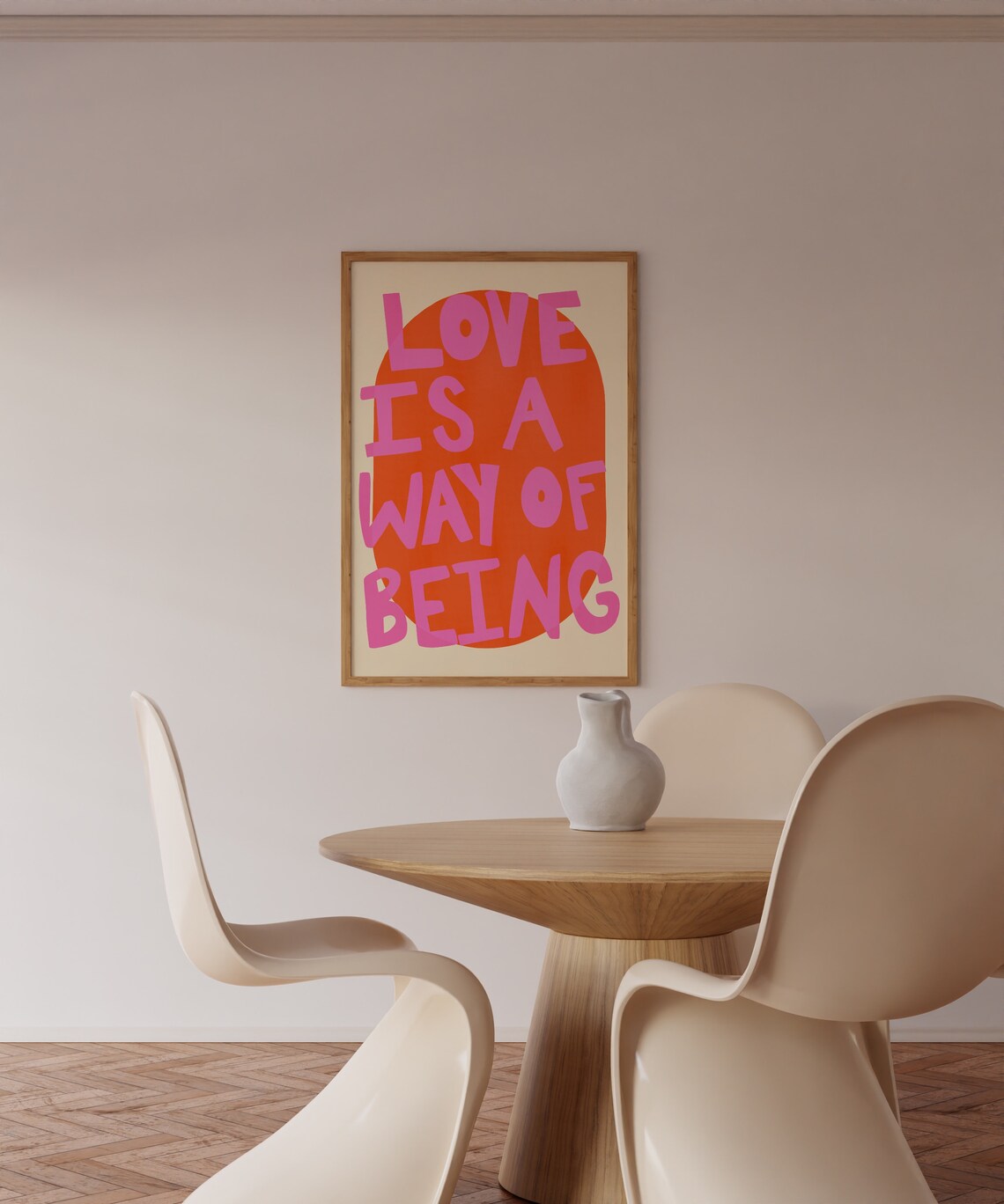 Scandi Colorful Love Is A Way Of Being Poster - Image 3