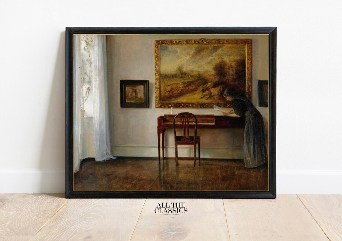 Vintage Victorian Domestic Interior Art Print - Image 3