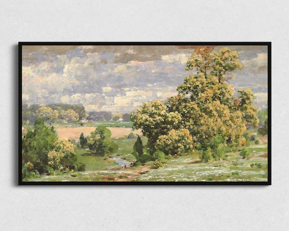 Spring Landscape - Vintage Art