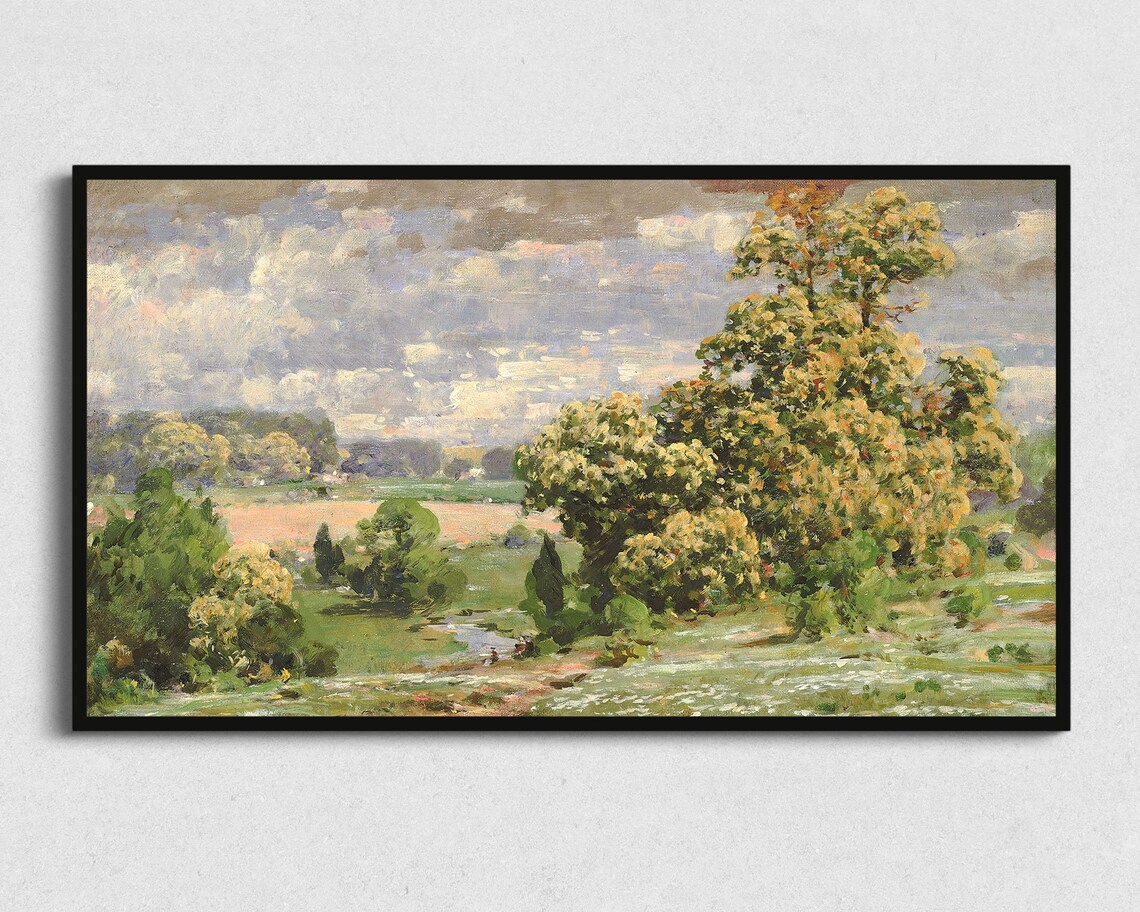 Spring Landscape - Vintage Art