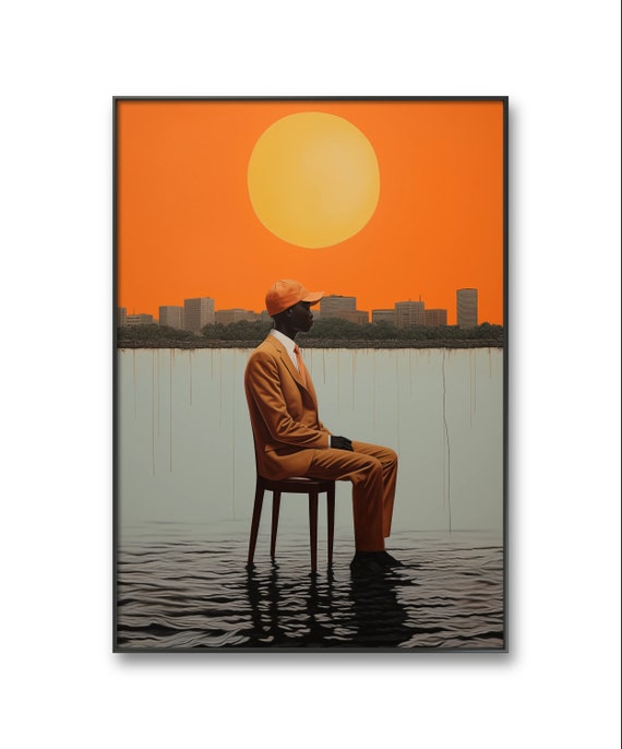 Abidjan Cote Divoire Surreal African City Wall Art