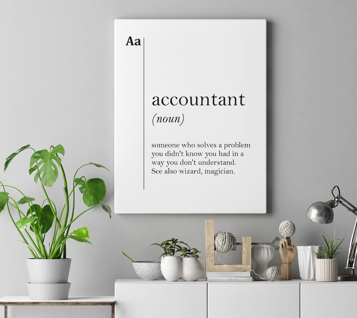 Accountant Definition Poster, Scandinavian Office Decor - Image 4
