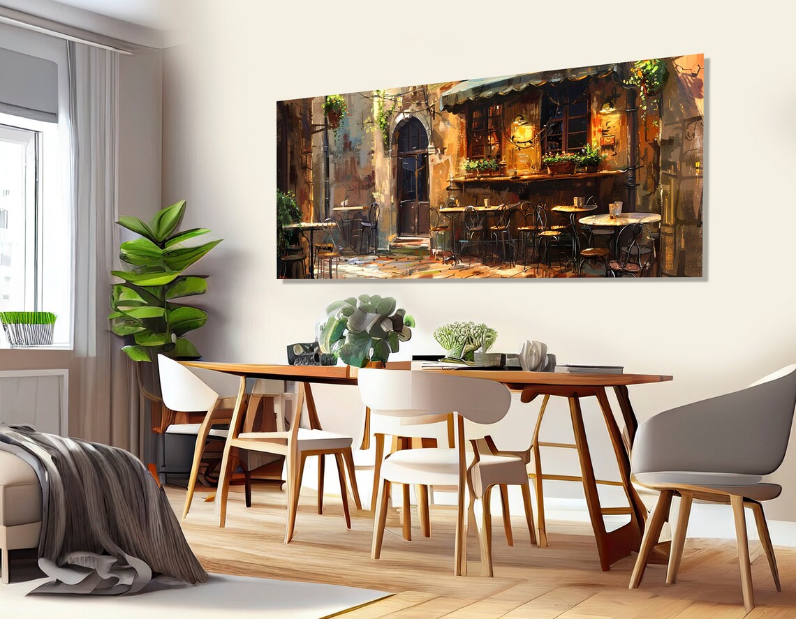 Italian Bistro Street Cafe, Italy Wall Art Print - Image 3