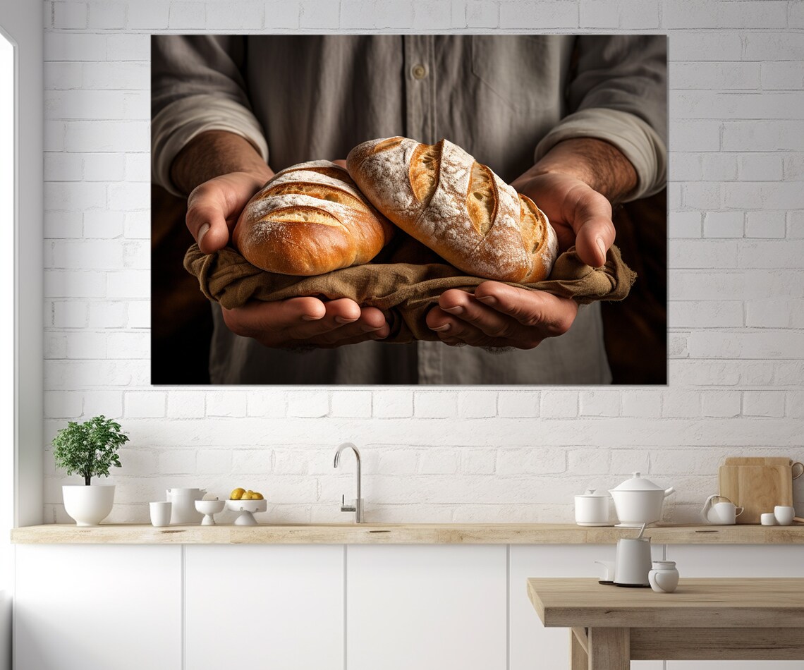 Bread Print, Kitchen Wall Decor Baker Gift