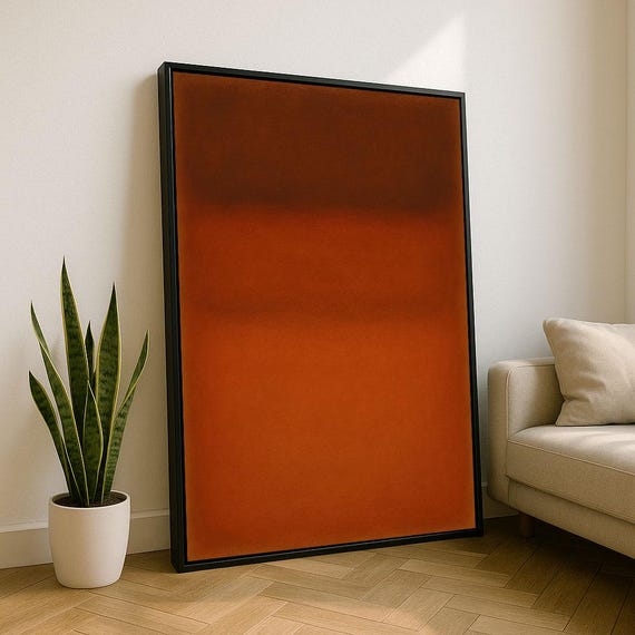 Mark Rothko Red And Orange Canvas Iconic Color Field Painting Reproduction For Bold Modern Interiors