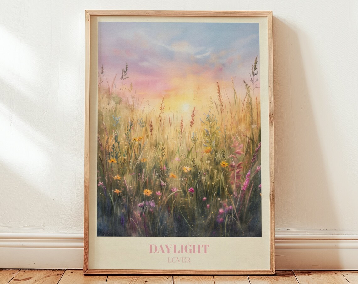 Daylight Botanical Watercolour Art Print, Bedroom Decor