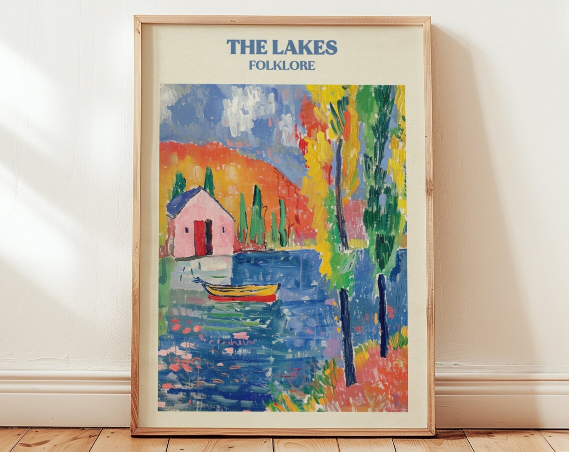 The Lakes Print, Folklore Bedroom Decor Art Print
