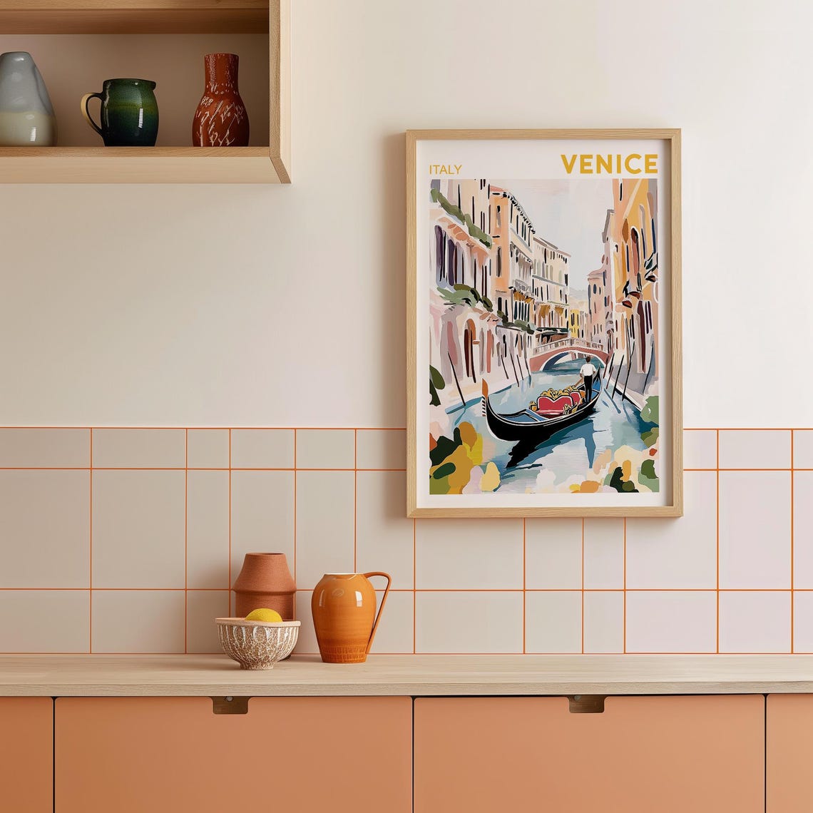 Venice Watercolor Painting, Travel Poster - Image 2