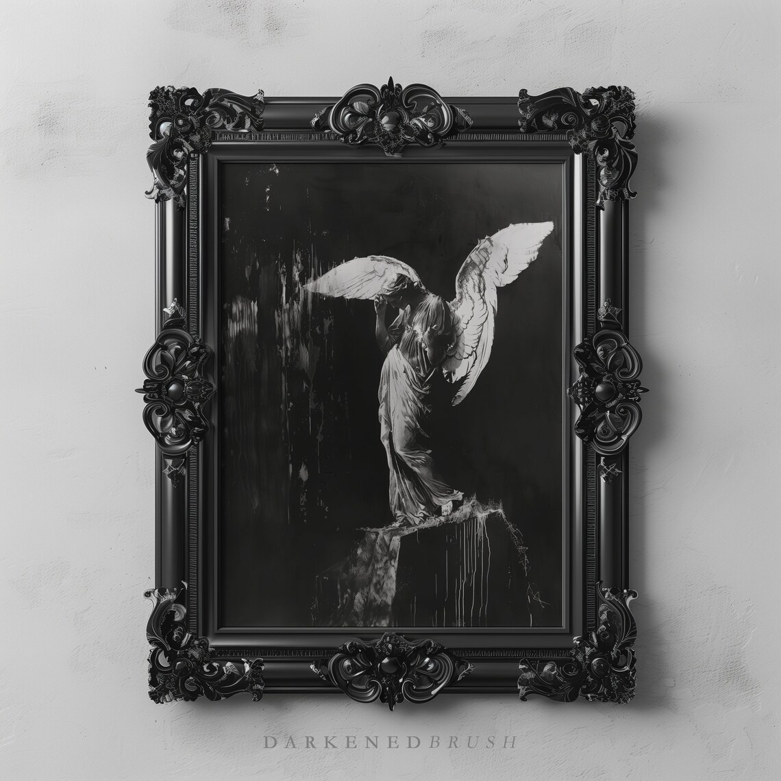Greek Mythology Statue Sculpture, Dark Academia Print