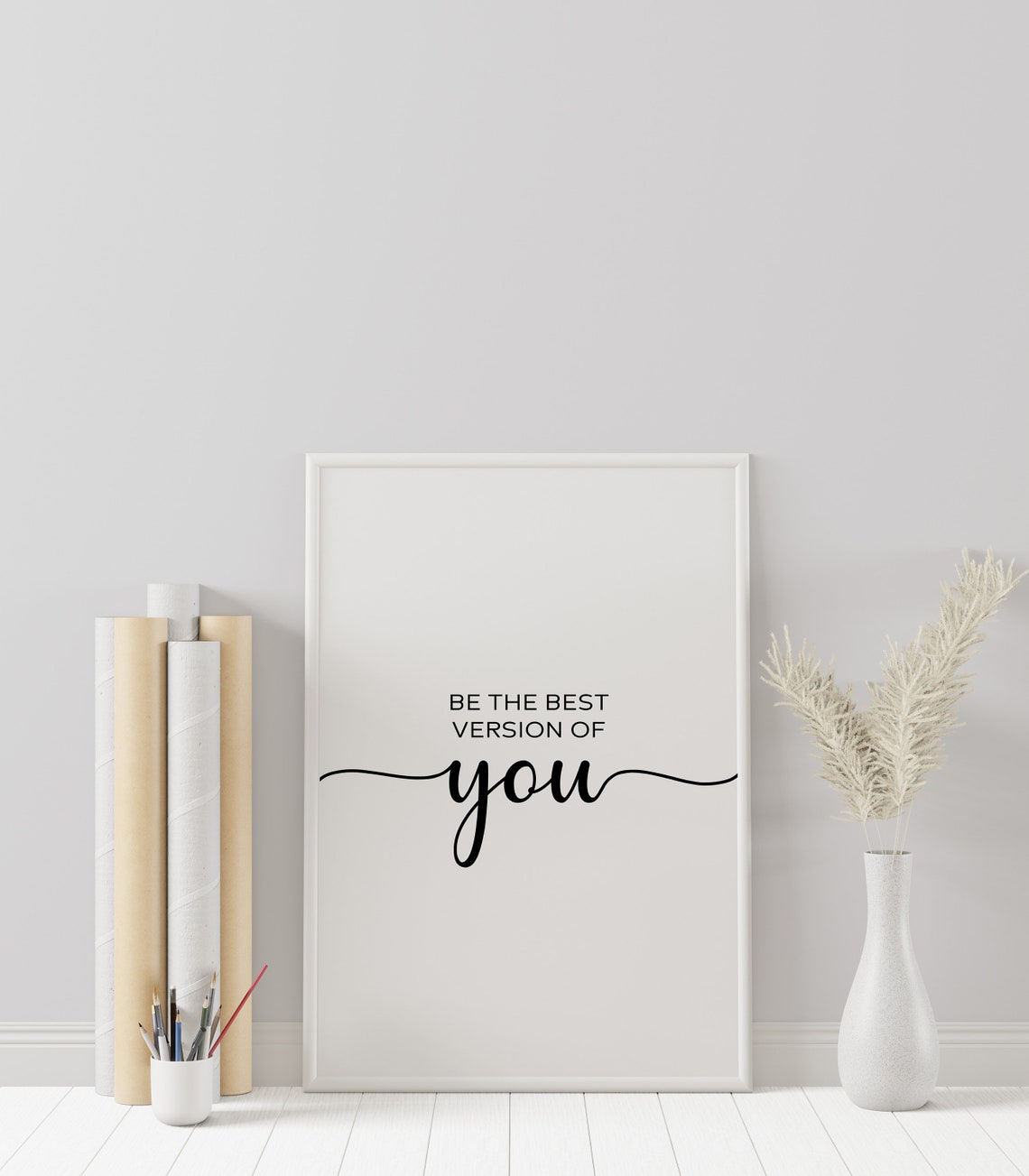 Printable Wall Art Prints Be The Best Version Of You Home Decor Inspirational Quotes Motivational Poster - Image 2