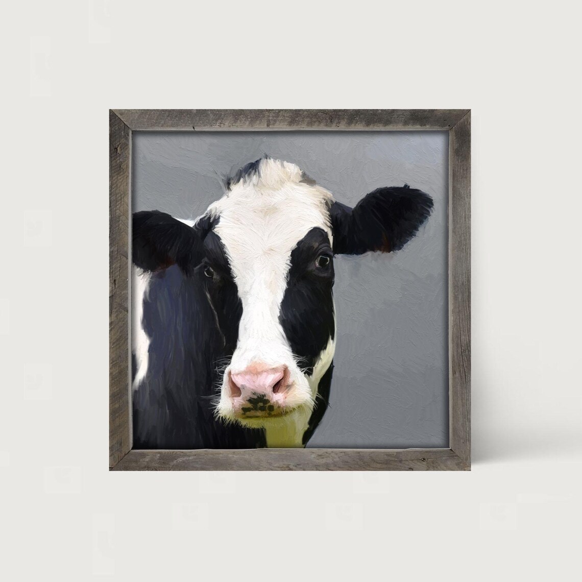 Holstein Cow Farm Animal Art Print, Barnyard Style - Image 4