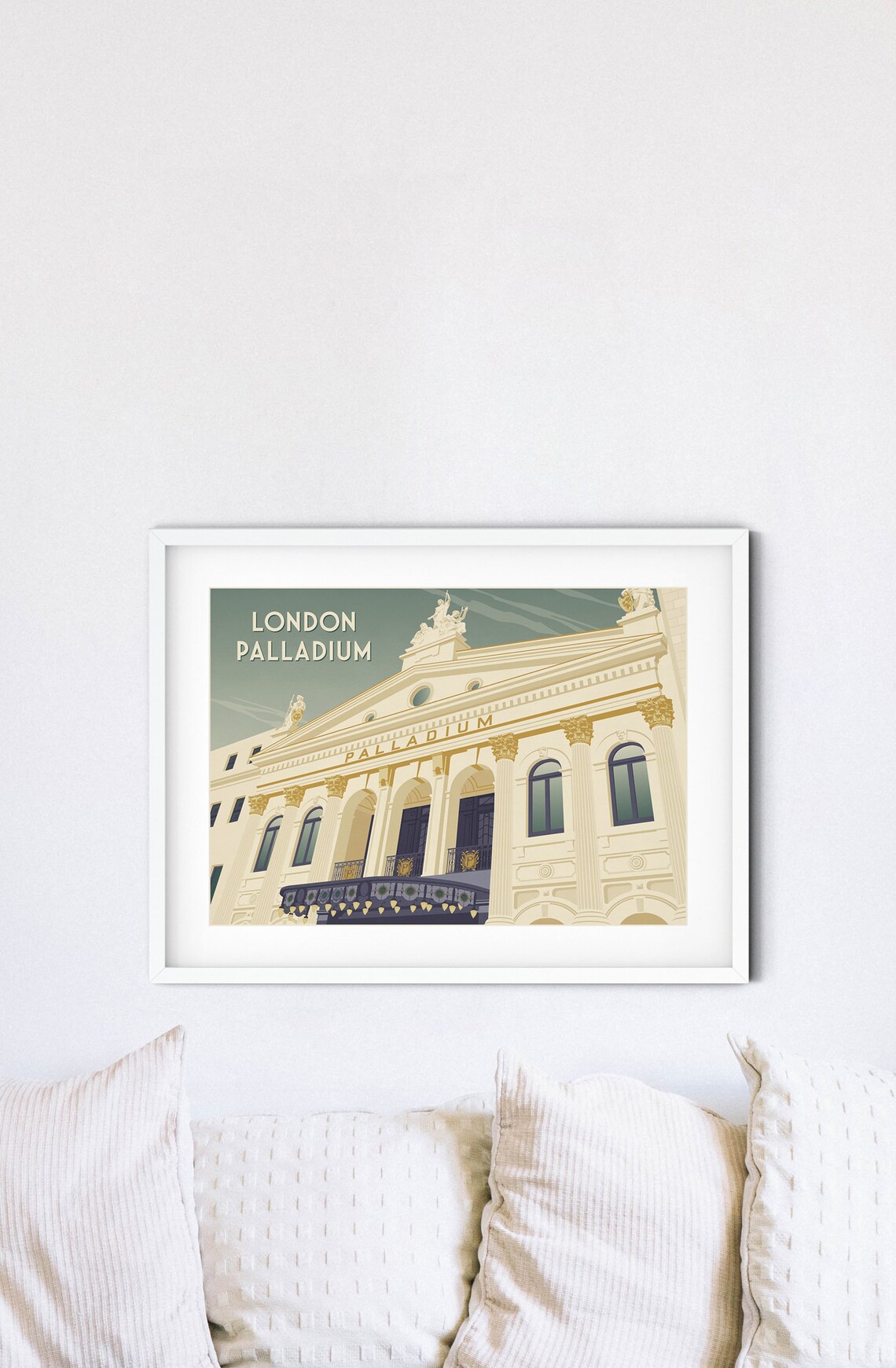 London Palladium West End Theatre Facade Historic Landmark Travel Poster - Image 2