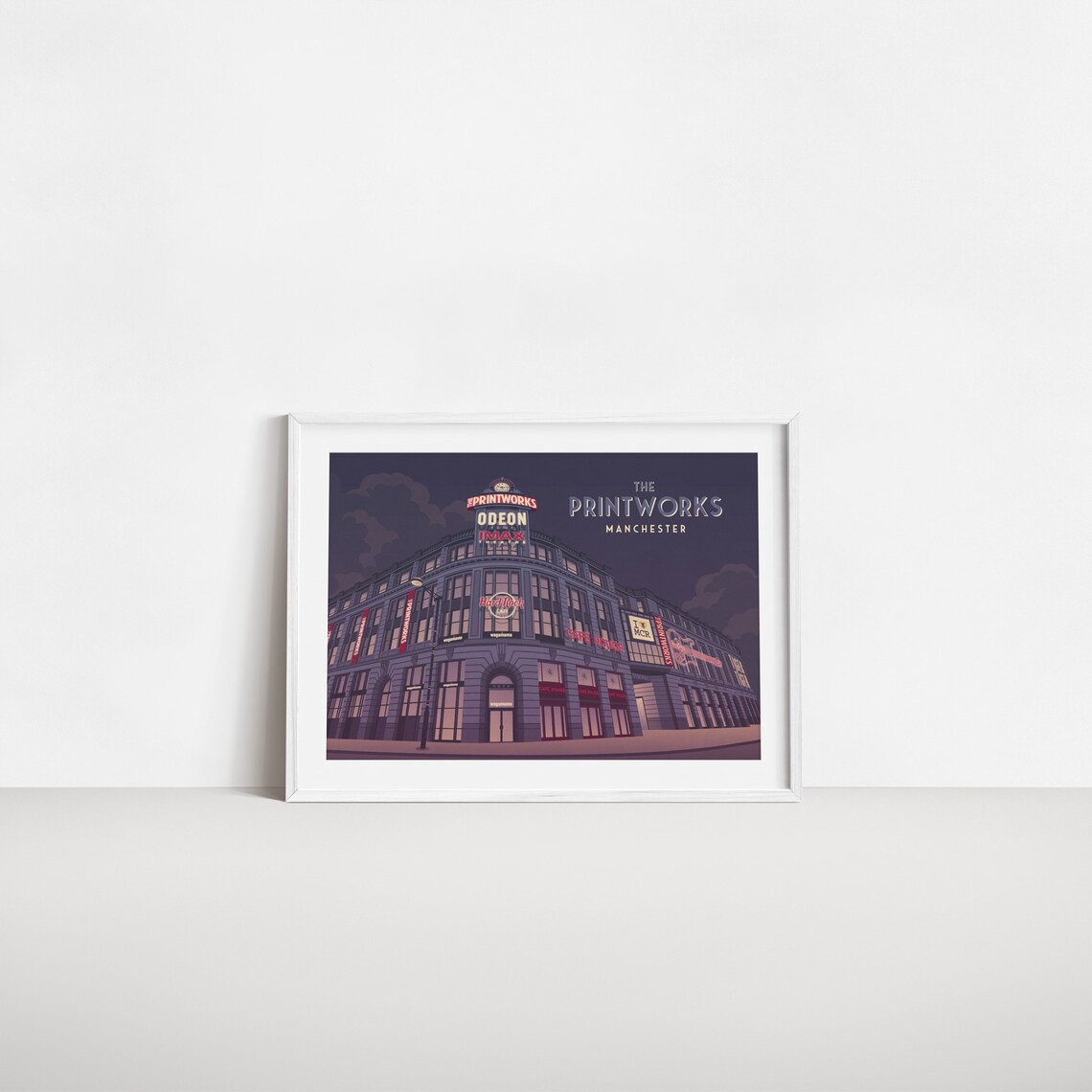 Manchester Travel Poster, Odeon Cinema and Hacienda - Image 2