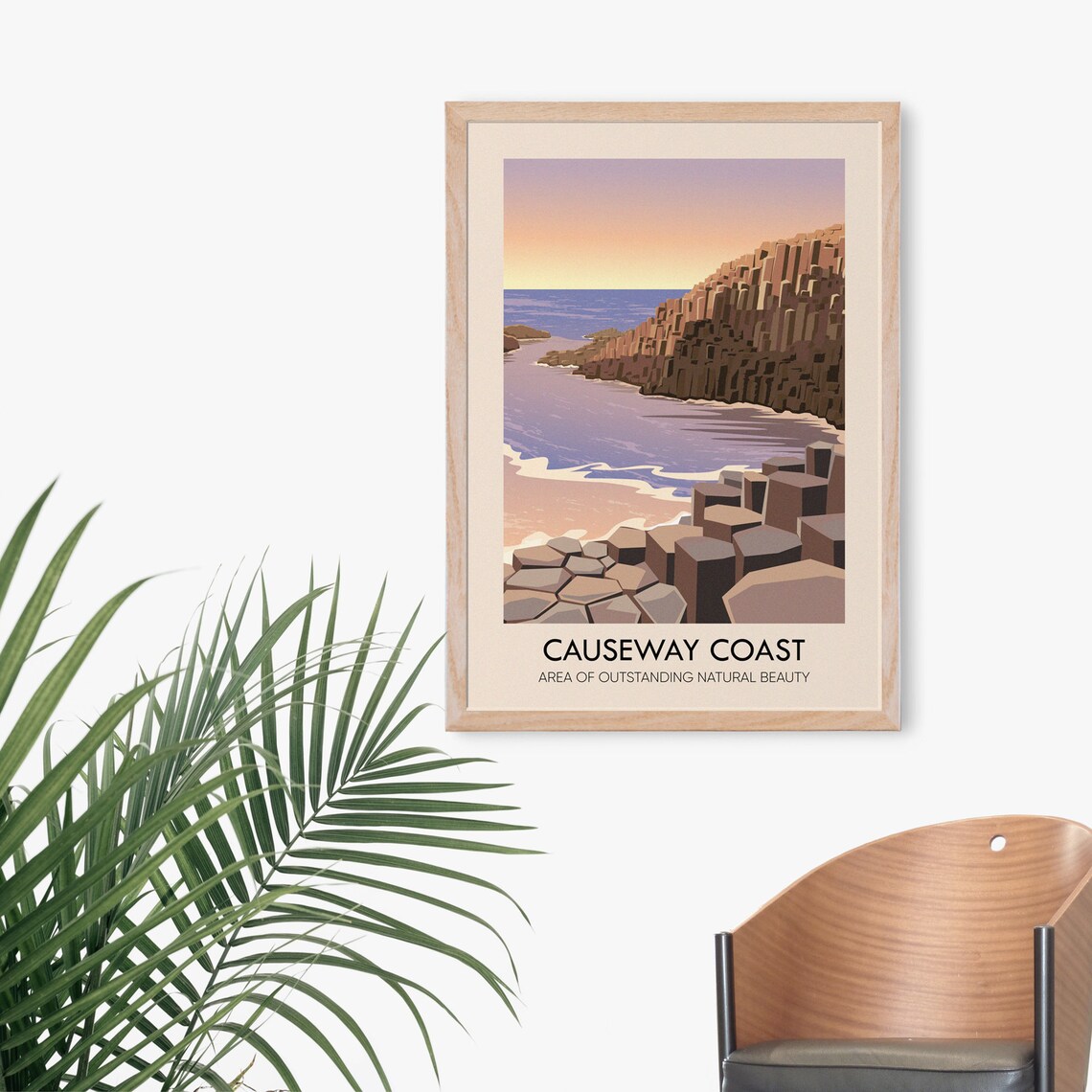 Causeway Coast Vintage Travel Poster, County Antrim - Image 3