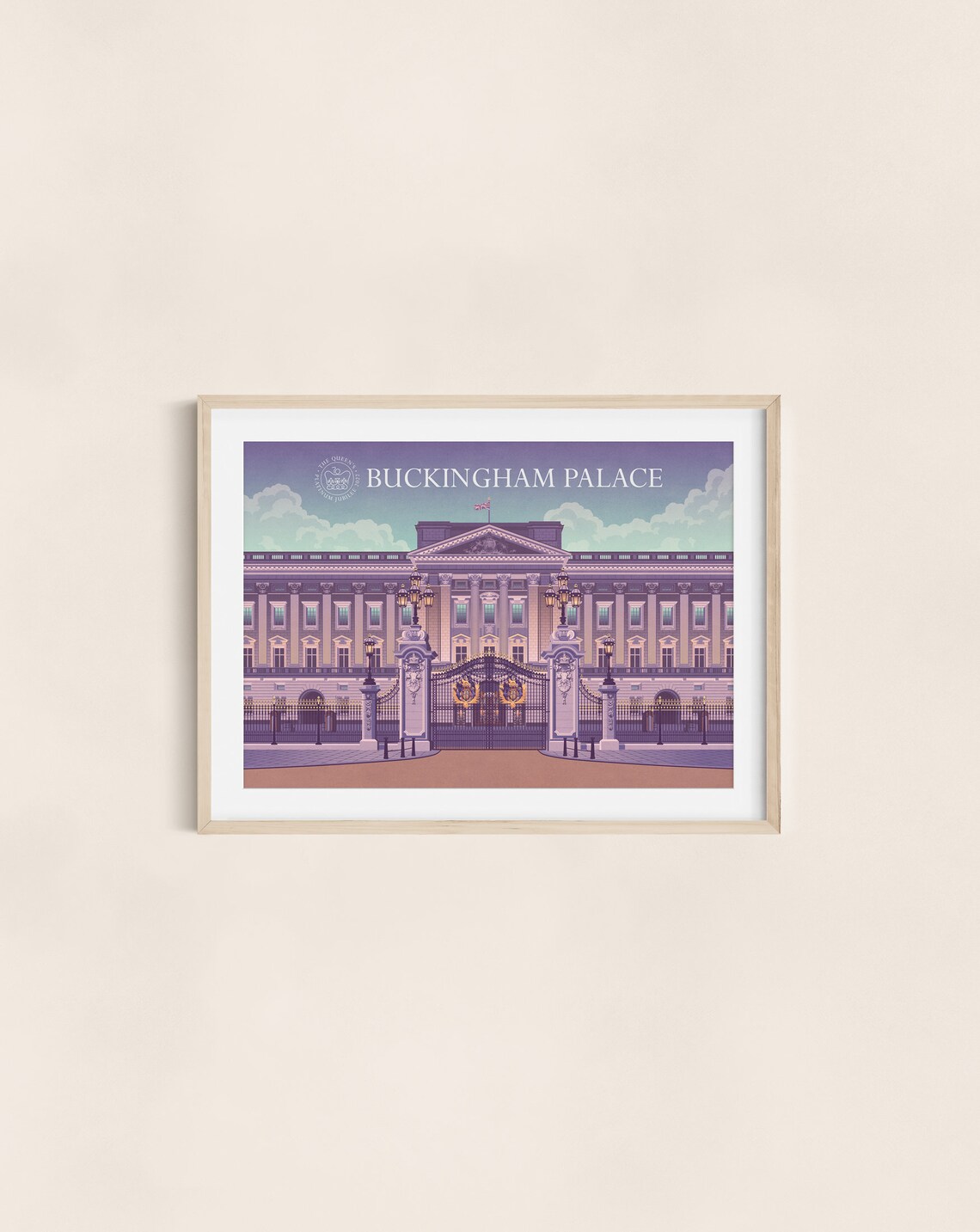 Queens Platinum Jubilee 2022 Buckingham Palace Poster - Image 3
