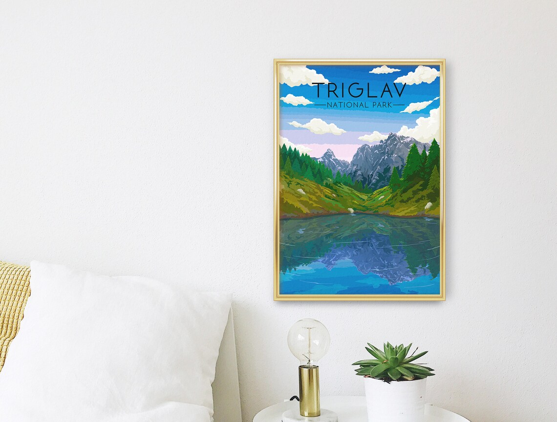 Triglav National Park Travel Poster, Julian Alps - Image 3