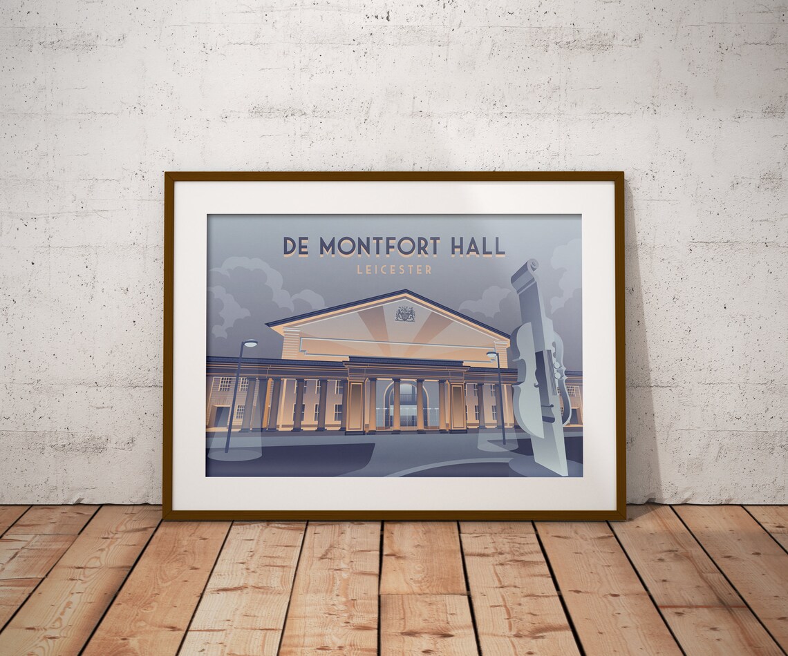 De Montfort Hall Leicester Music Venue Art Print - Image 4