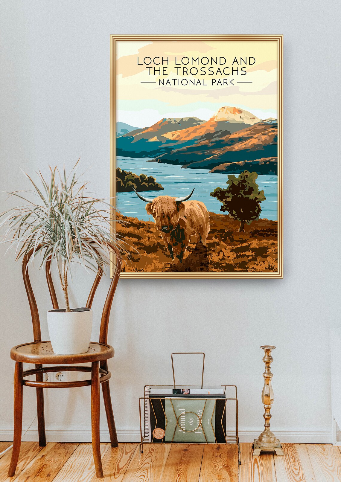 Loch Lomond Retro Travel Poster, Scottish Highlands - Image 2