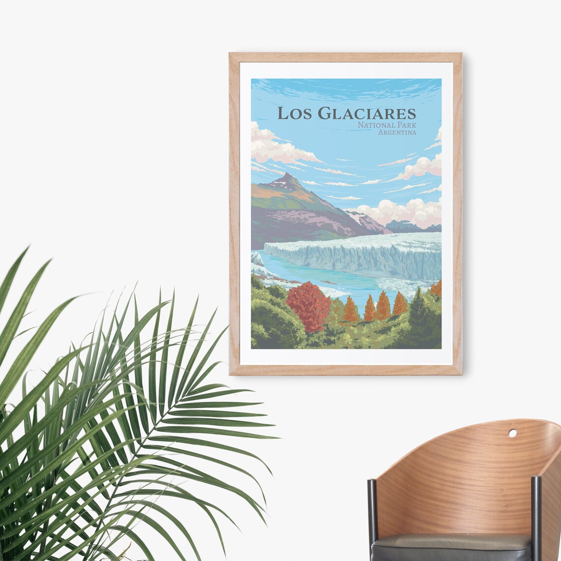 Los Glaciares National Park Vintage Travel Poster - Image 3