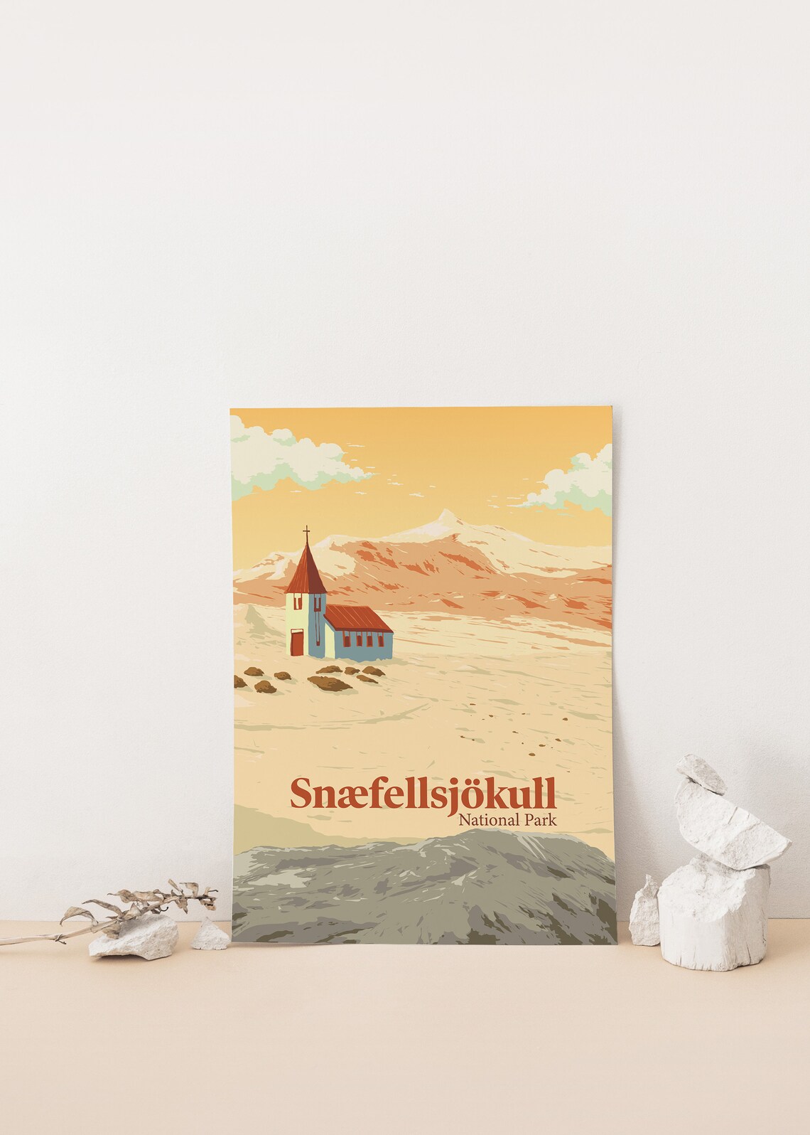 Snfellsjkull National Park Travel Poster, Iceland - Image 4