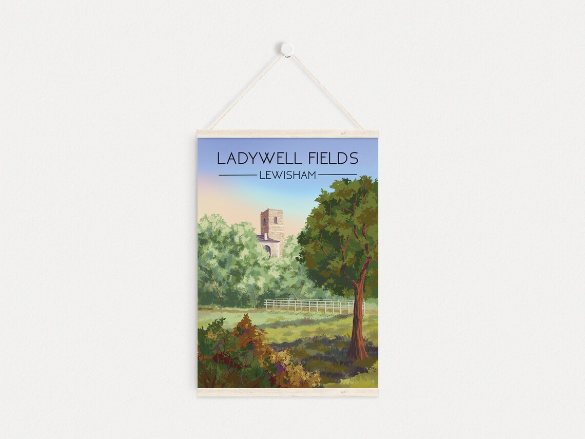 Ladywell Fields Lewisham London Travel Poster - Image 4