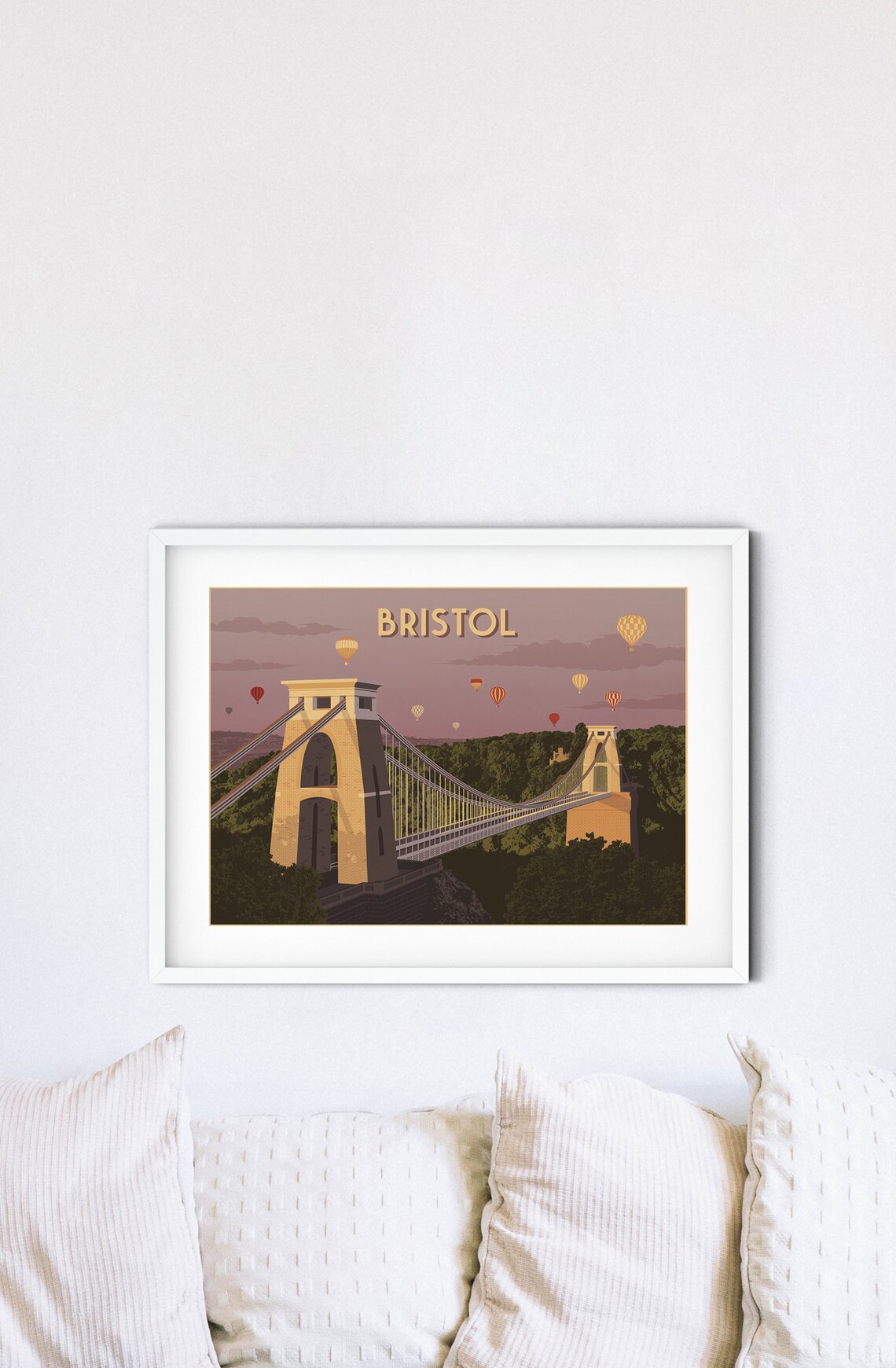 Bristol Vintage Travel Poster, Art Deco Print - Image 4