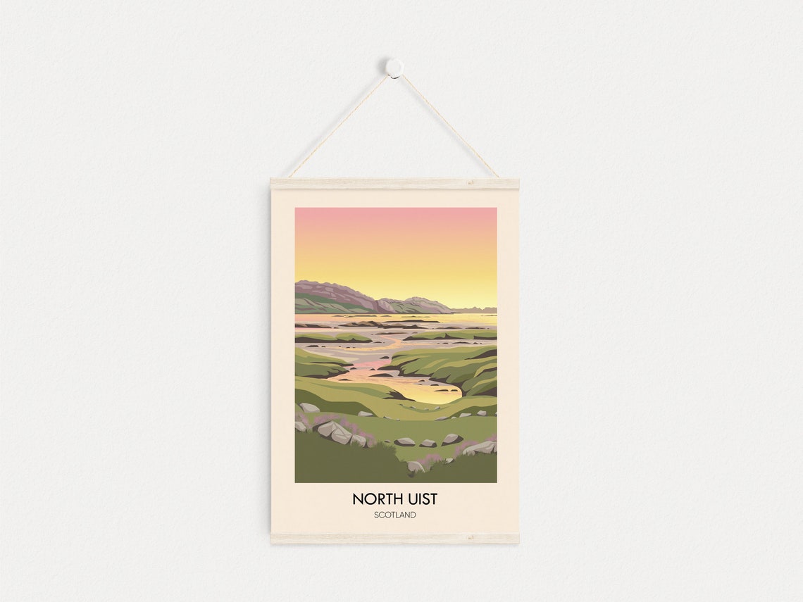 North Uist Island Scotland Sunset Marshland Outer Hebrides Poster - Image 4