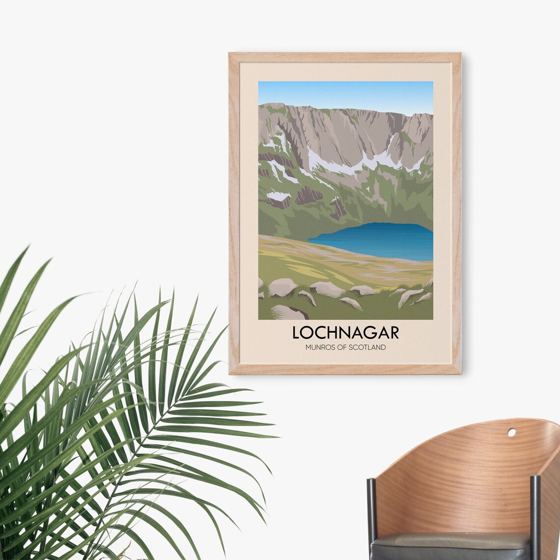 Lochnagar Munros Of Scotland Vintage Travel Poster - Image 3