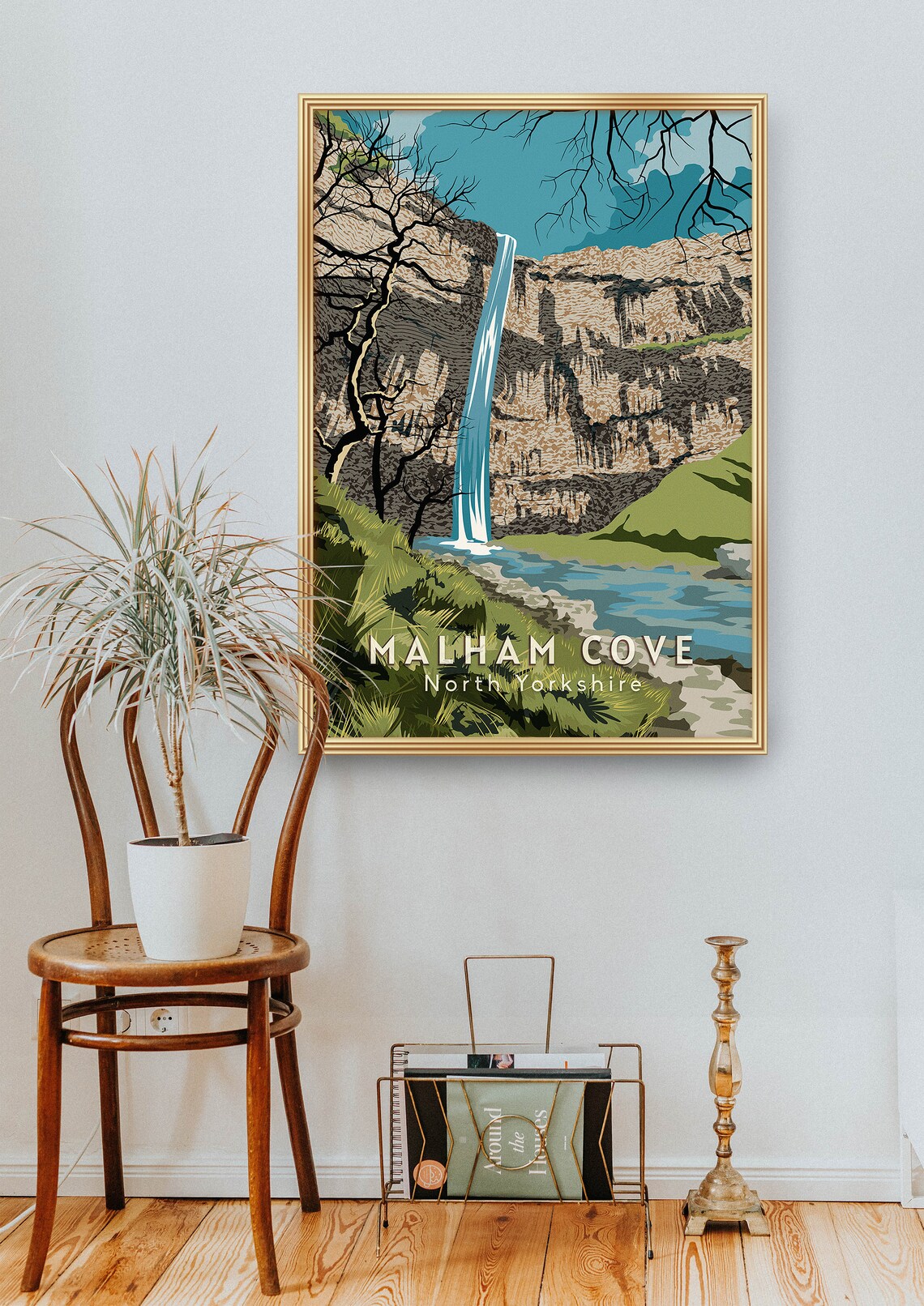 Malham Cove Vintage Travel Poster, Yorkshire Dales - Image 2
