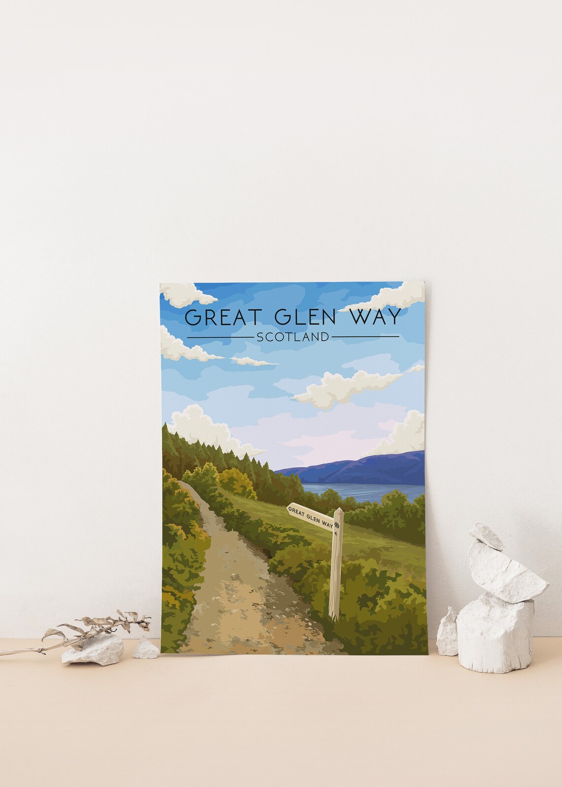 Great Glen Way Travel Poster, Scottish Highlands Trail - Image 4