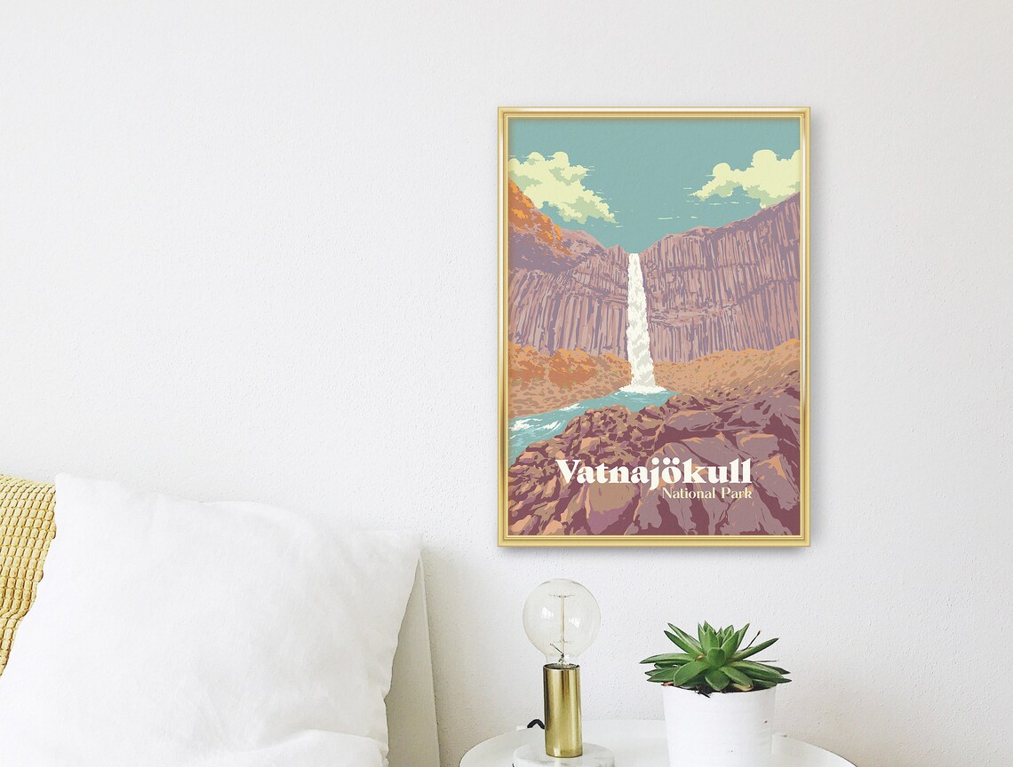 Vatnajkull National Park Svartifoss Travel Poster - Image 3