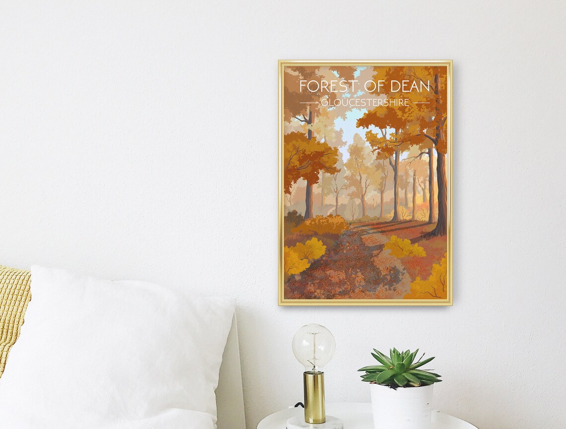 Forest Of Dean Travel Poster, Vintage West Country - Image 3