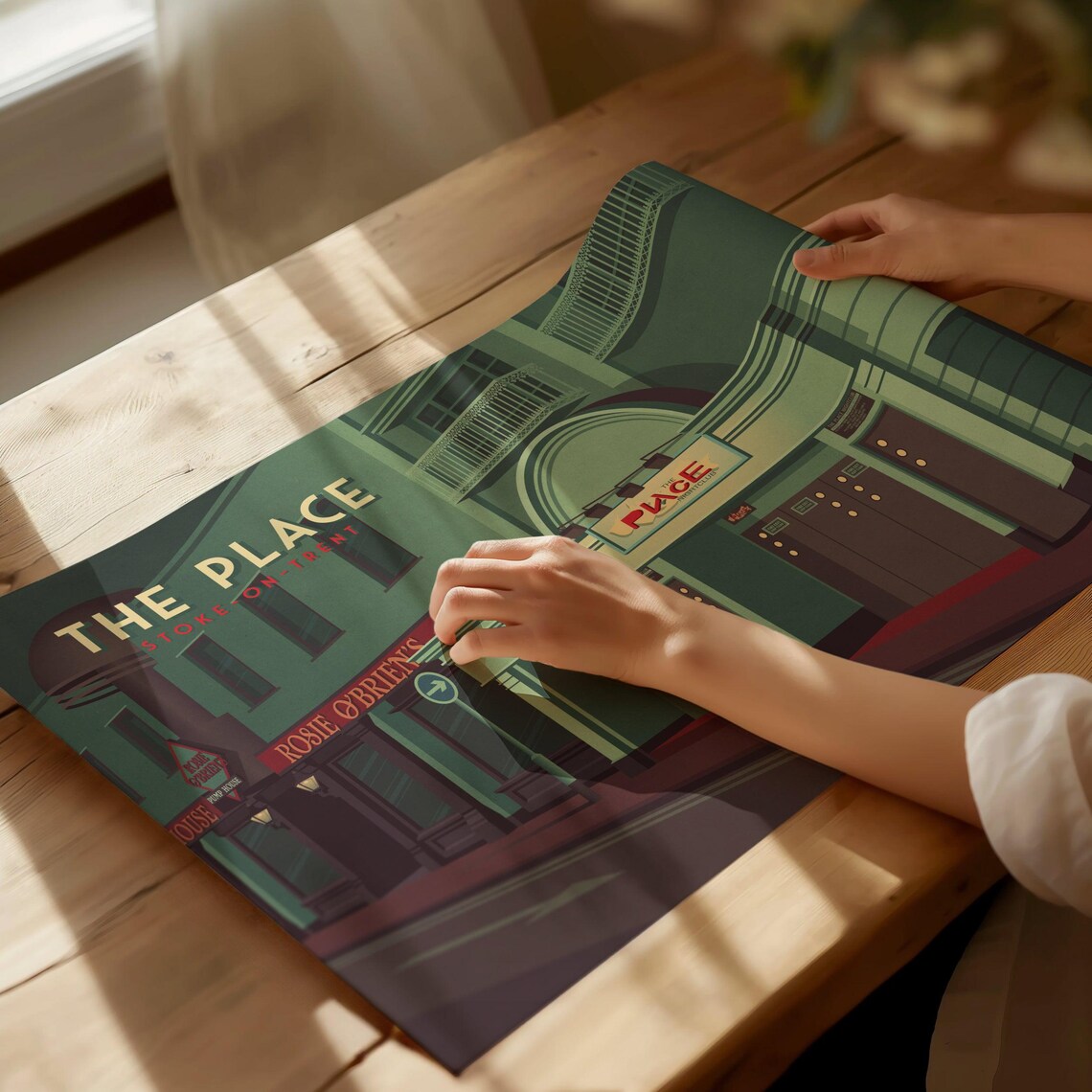 The Place Stoke-On-Trent Travel Poster Art Print - Image 2