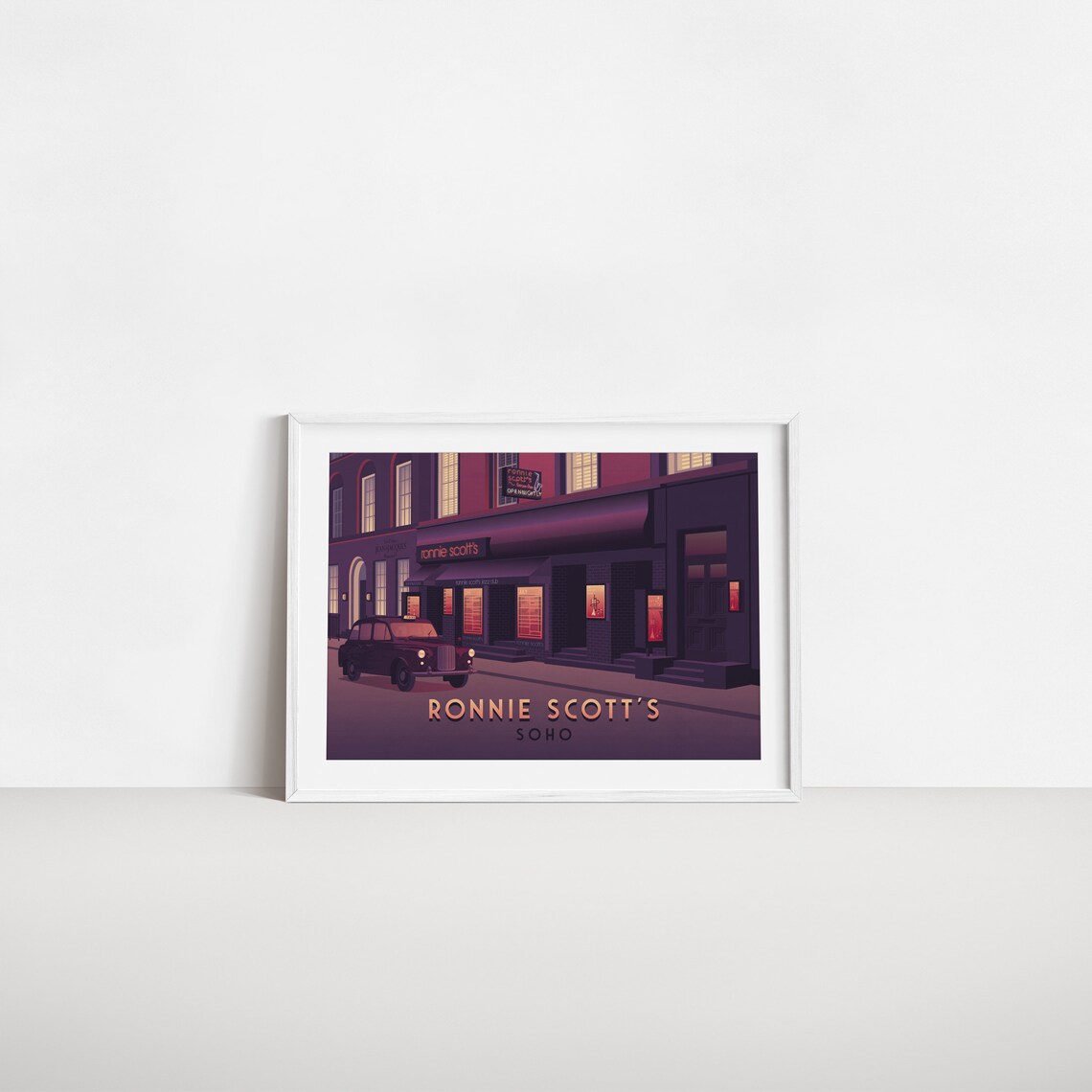 Ronnie Scotts Soho London Travel Poster, Retro Art Print - Image 2
