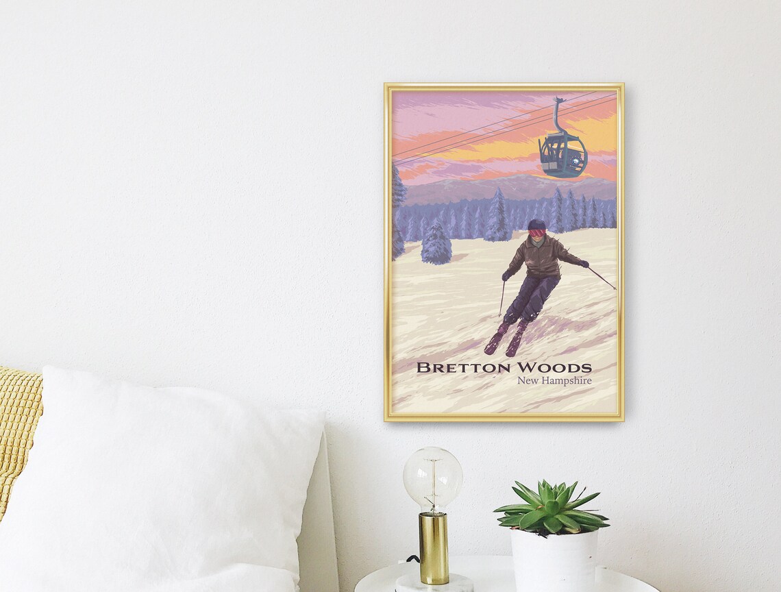 Bretton Woods Mountain Resort Travel Poster, New Hampshire - Image 3