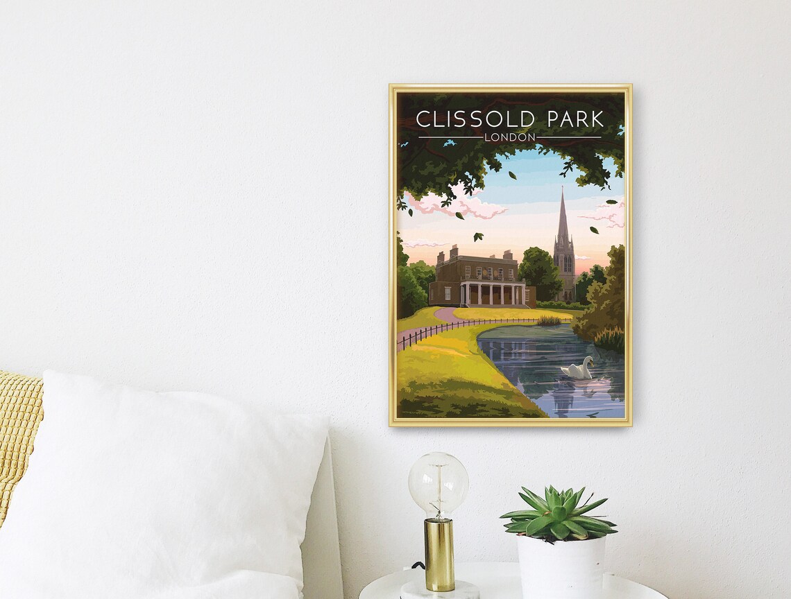Clissold Park London Travel Poster, East London - Image 3